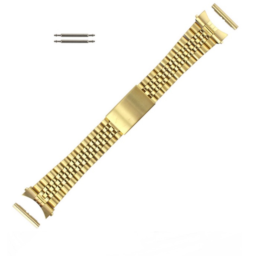 Hadley Roma Men’s Gold Watch Band Bracelet - Picture 6 of 6